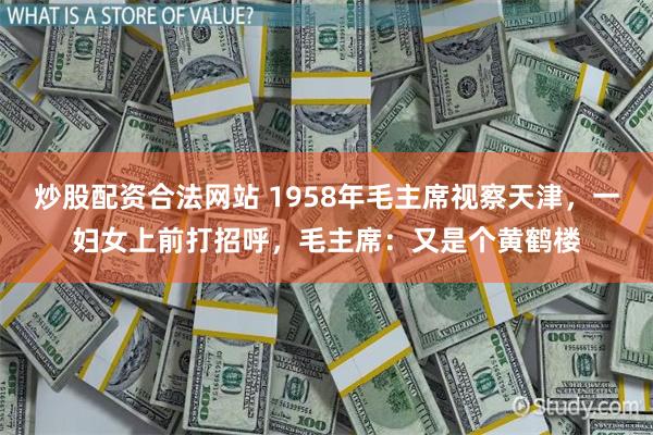 炒股配资合法网站 1958年毛主席视察天津，一妇女上前打招呼，毛主席：又是个黄鹤楼