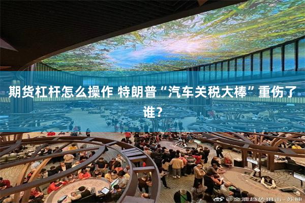 期货杠杆怎么操作 特朗普“汽车关税大棒”重伤了谁？