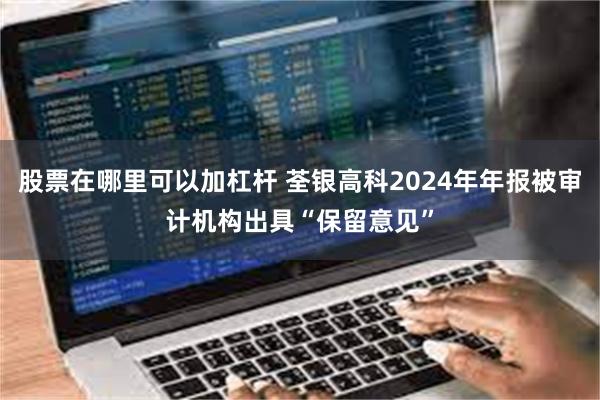 股票在哪里可以加杠杆 荃银高科2024年年报被审计机构出具“保留意见”