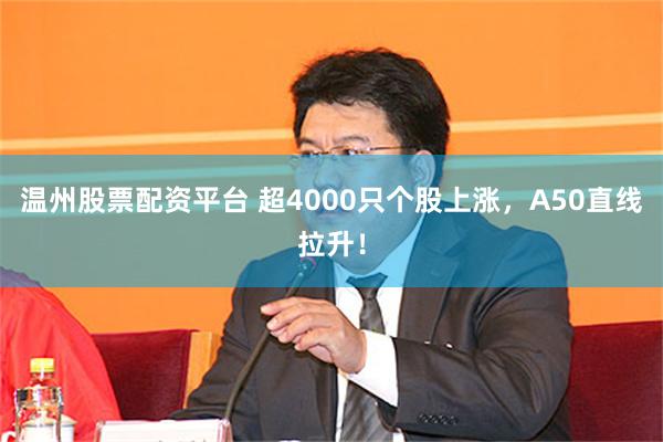 温州股票配资平台 超4000只个股上涨，A50直线拉升！